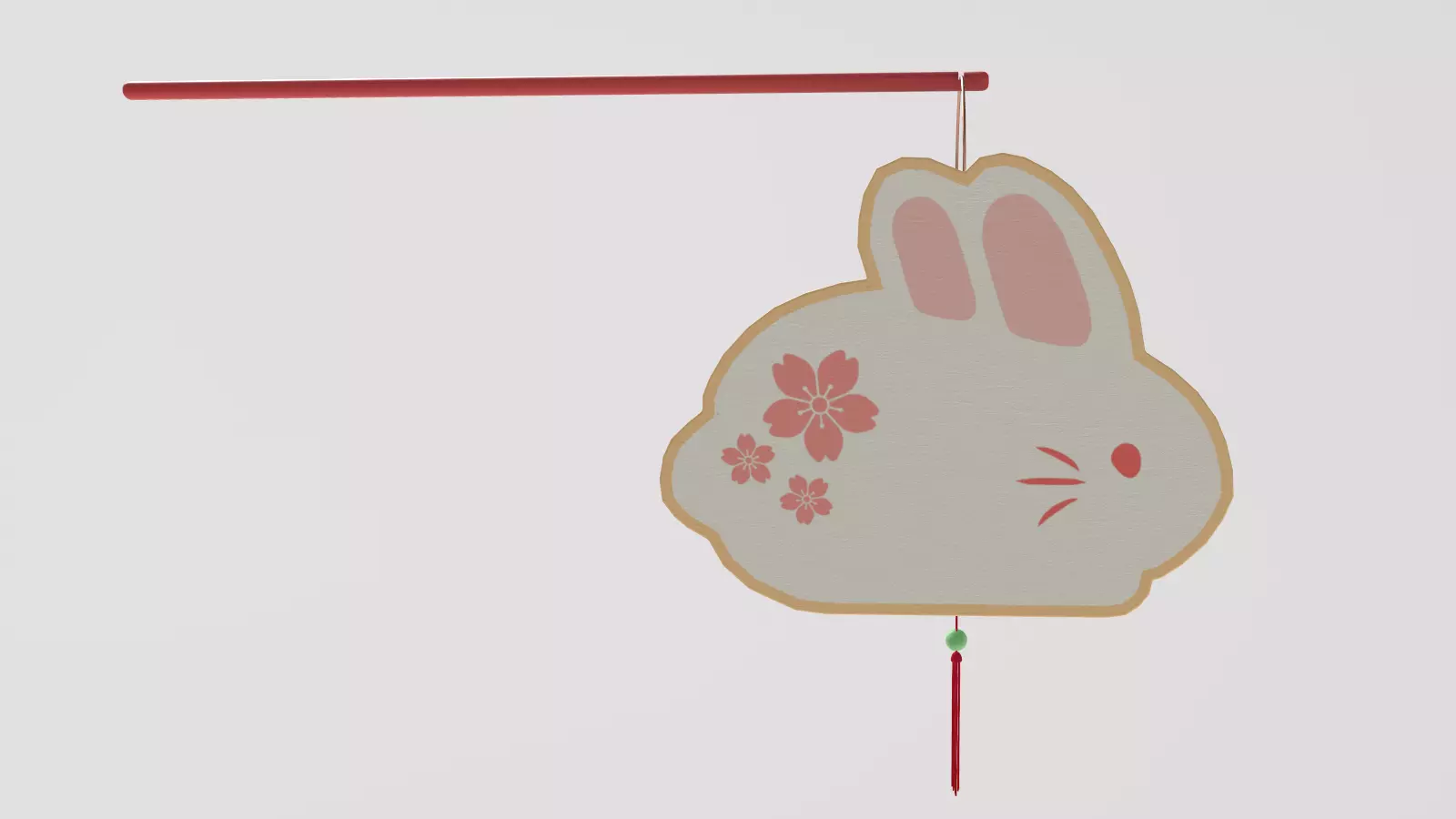 Low-Poly Mid-Autumn Rabbit Lantern Low-poly 3D model_8