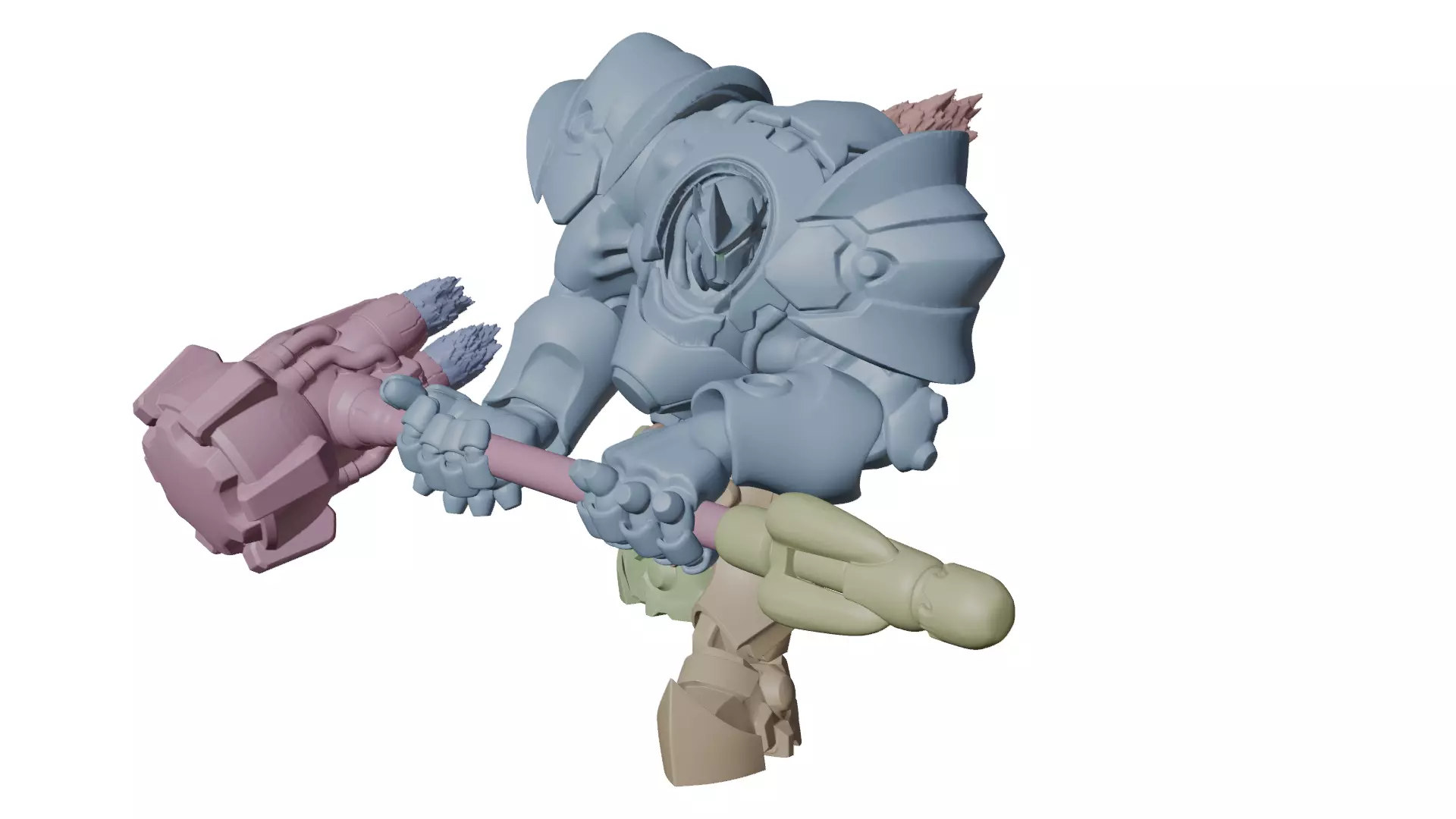 Overwatch - Reinhardt 3D print model_16