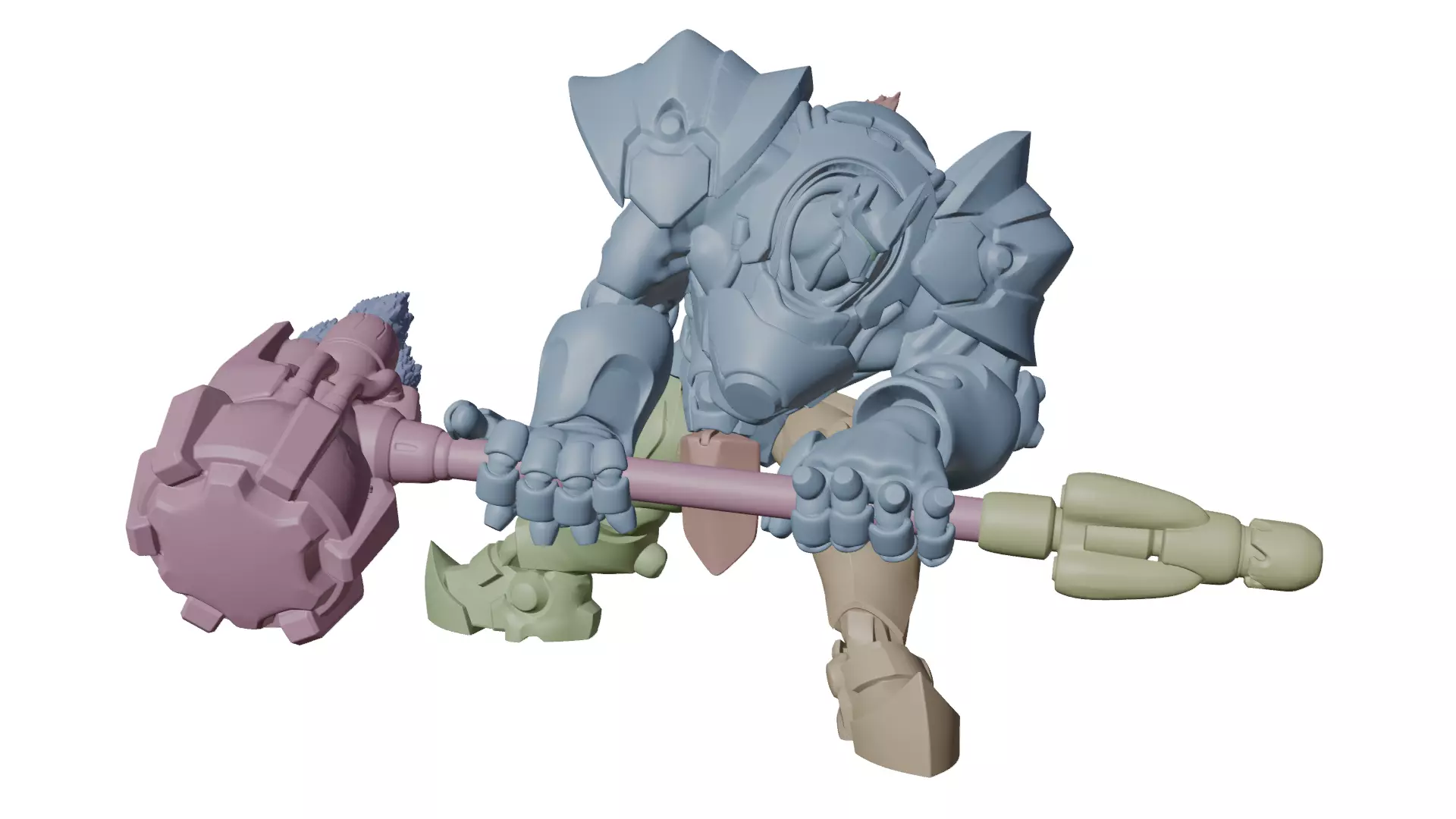 Overwatch - Reinhardt 3D print model_7