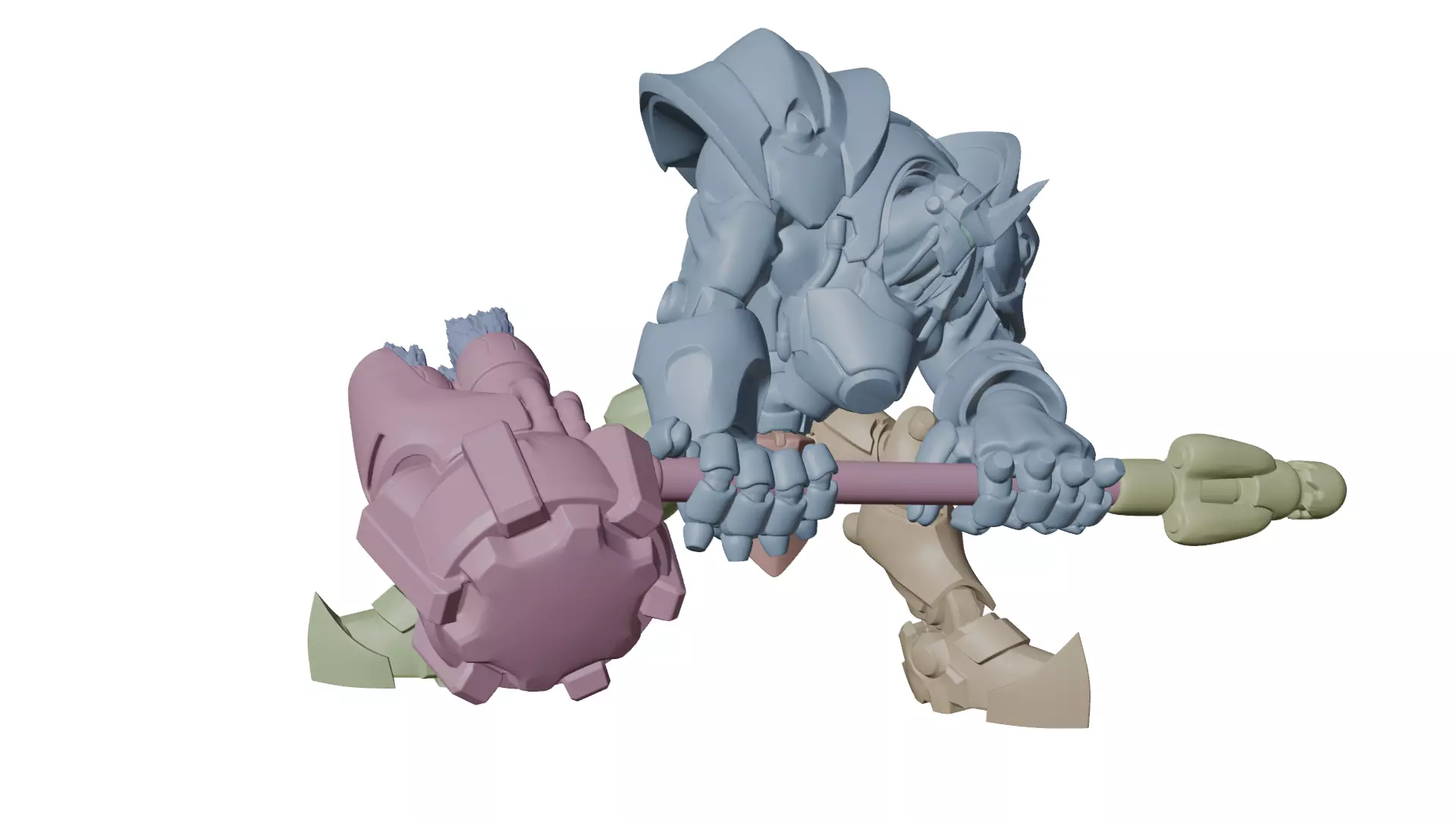 Overwatch - Reinhardt 3D print model_8