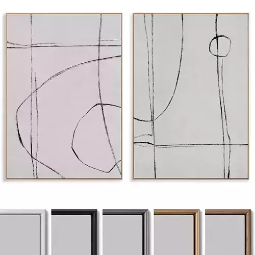 Abstract Painting Frame set