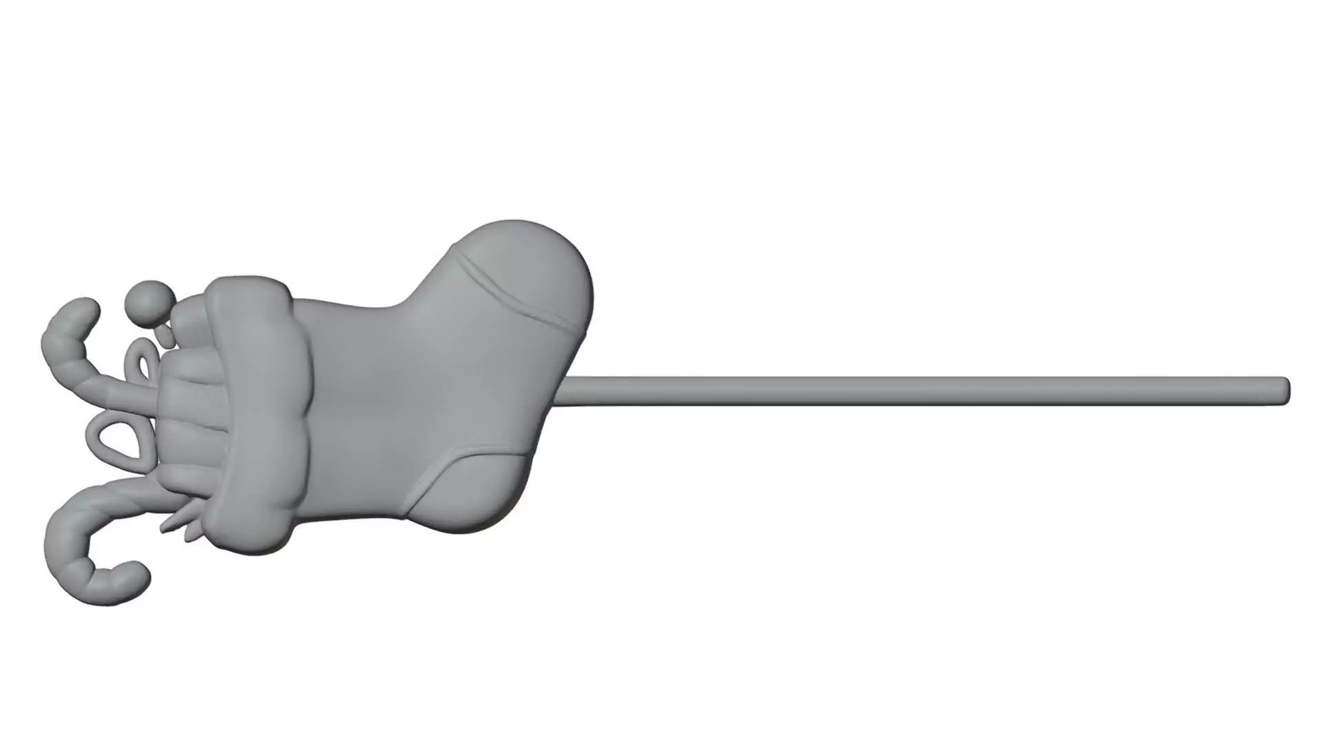 Christmas Stocking cake topper 3D Print Ready 3D print model_3