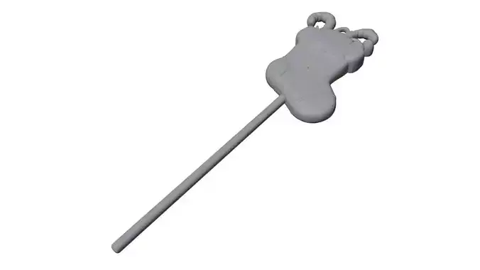 Christmas Stocking cake topper 3D Print Ready 3D print model Christmas Stocking cake topper 3D Print Ready 3D print model