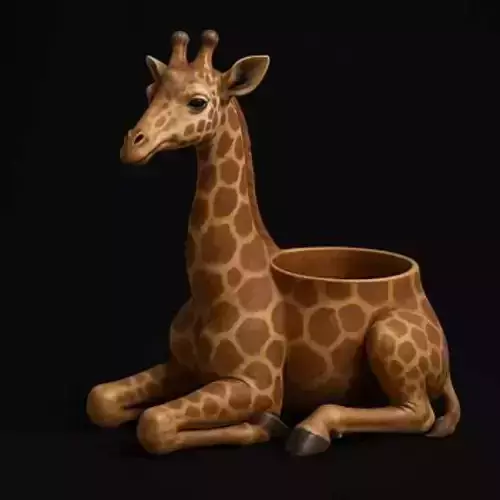 Serenity Giraffe Showpiece Holder