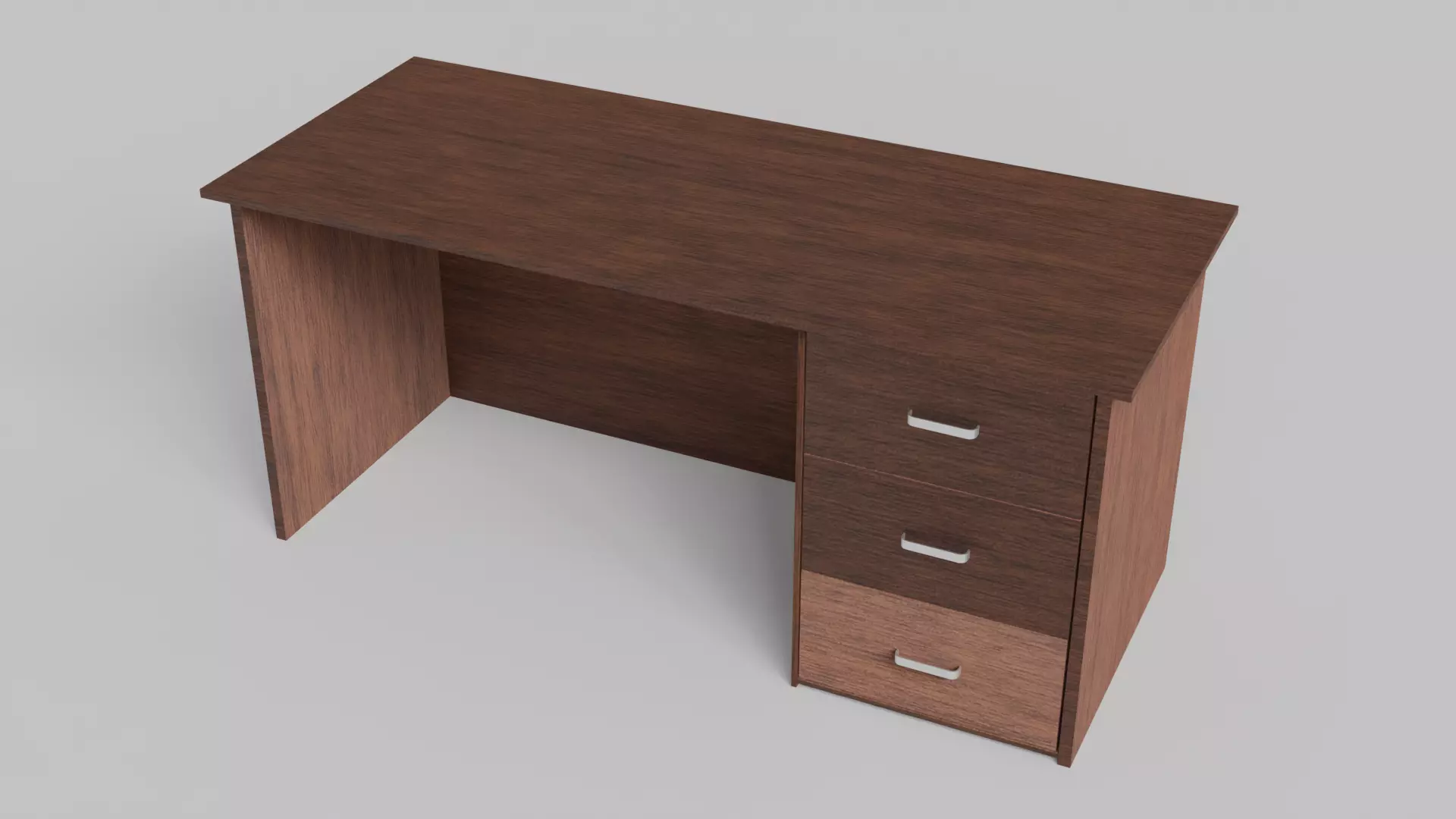 Office executive table 3D model_5