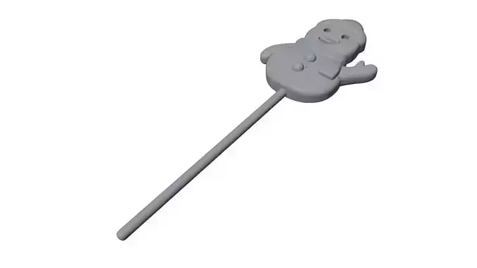 Snow man cake topper 3D Print Ready 3D print model