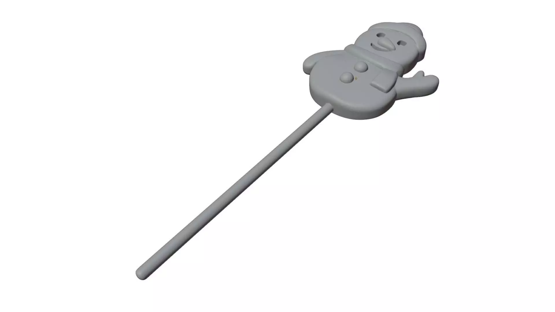 Snow man cake topper 3D Print Ready 3D print model_0