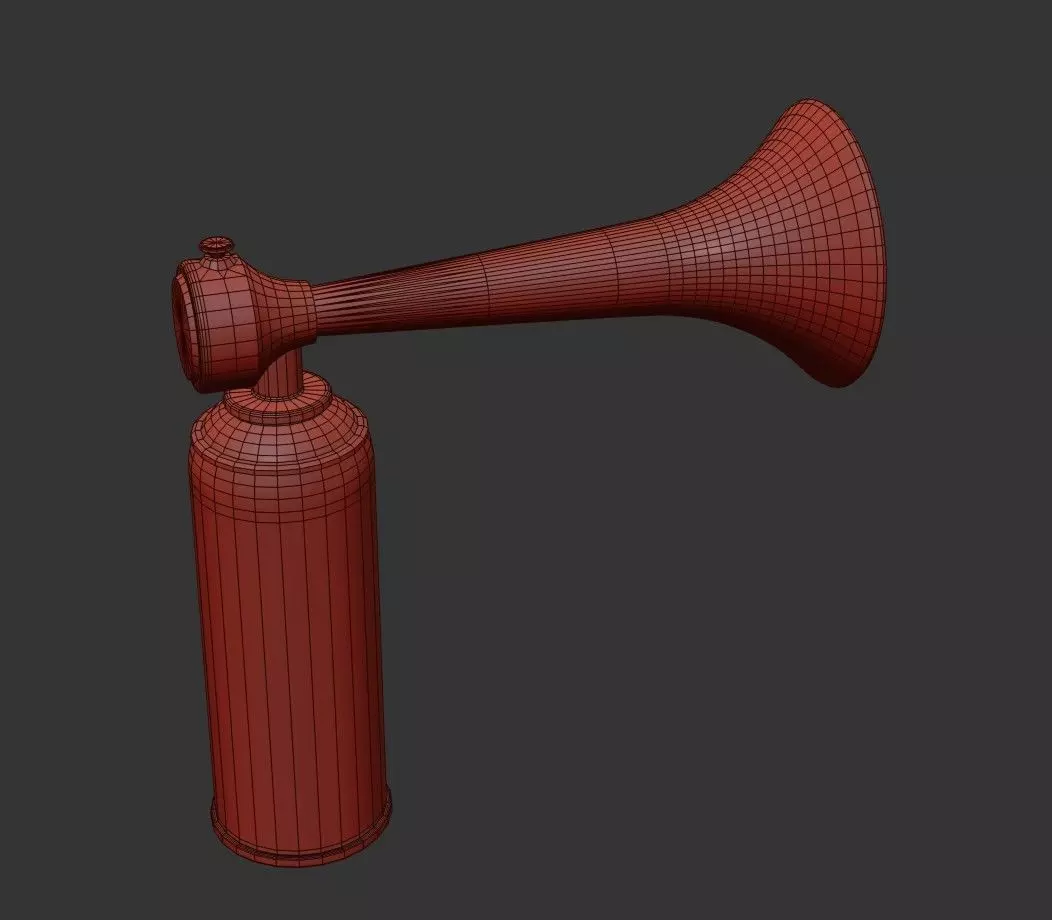 Emergency Gas Horn Bottle Low-poly 3D model_23