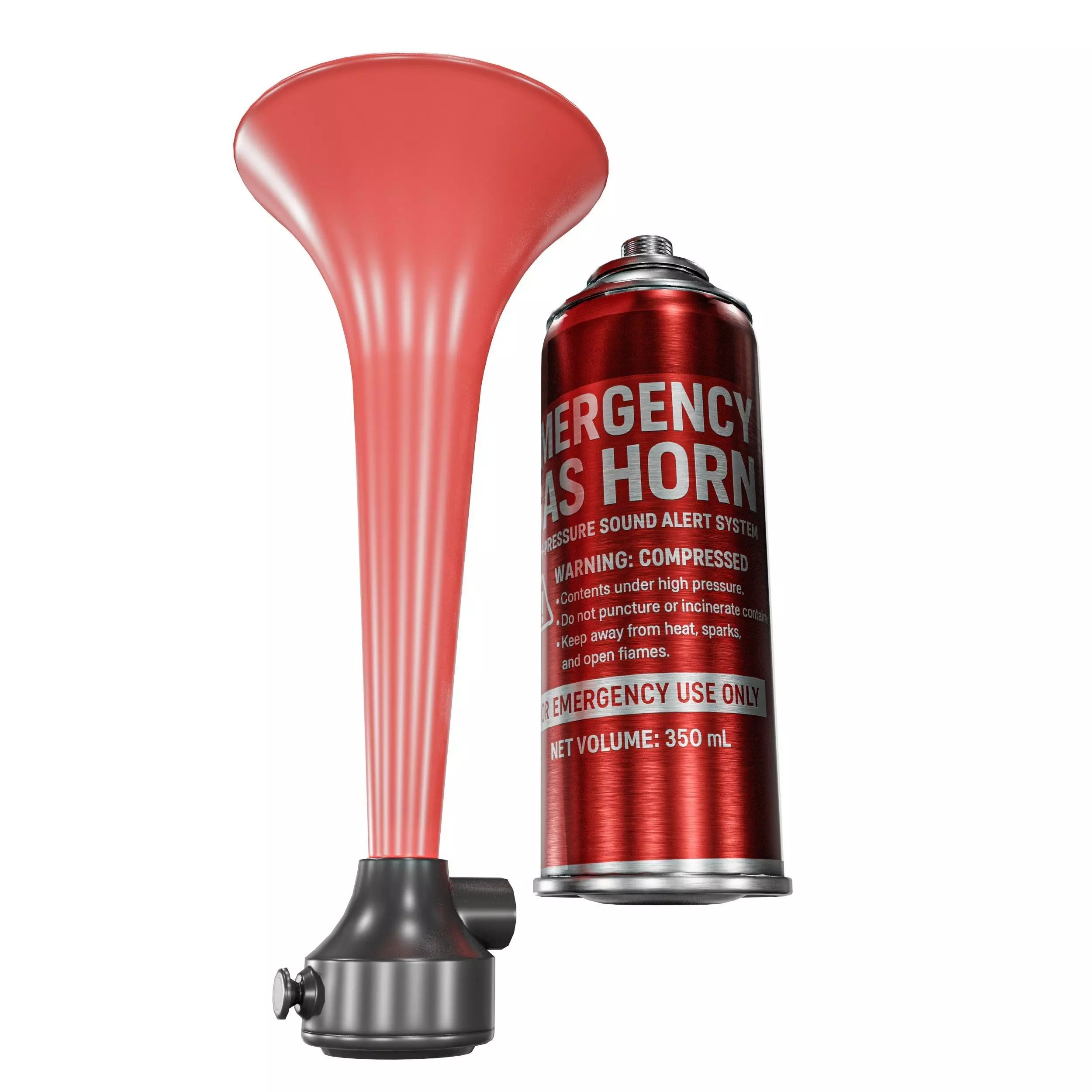 Emergency Gas Horn Bottle Low-poly 3D model_15