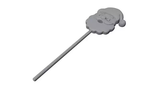 Santa cake topper 3D Print Ready 3D print model Santa cake topper 3D Print Ready 3D print model