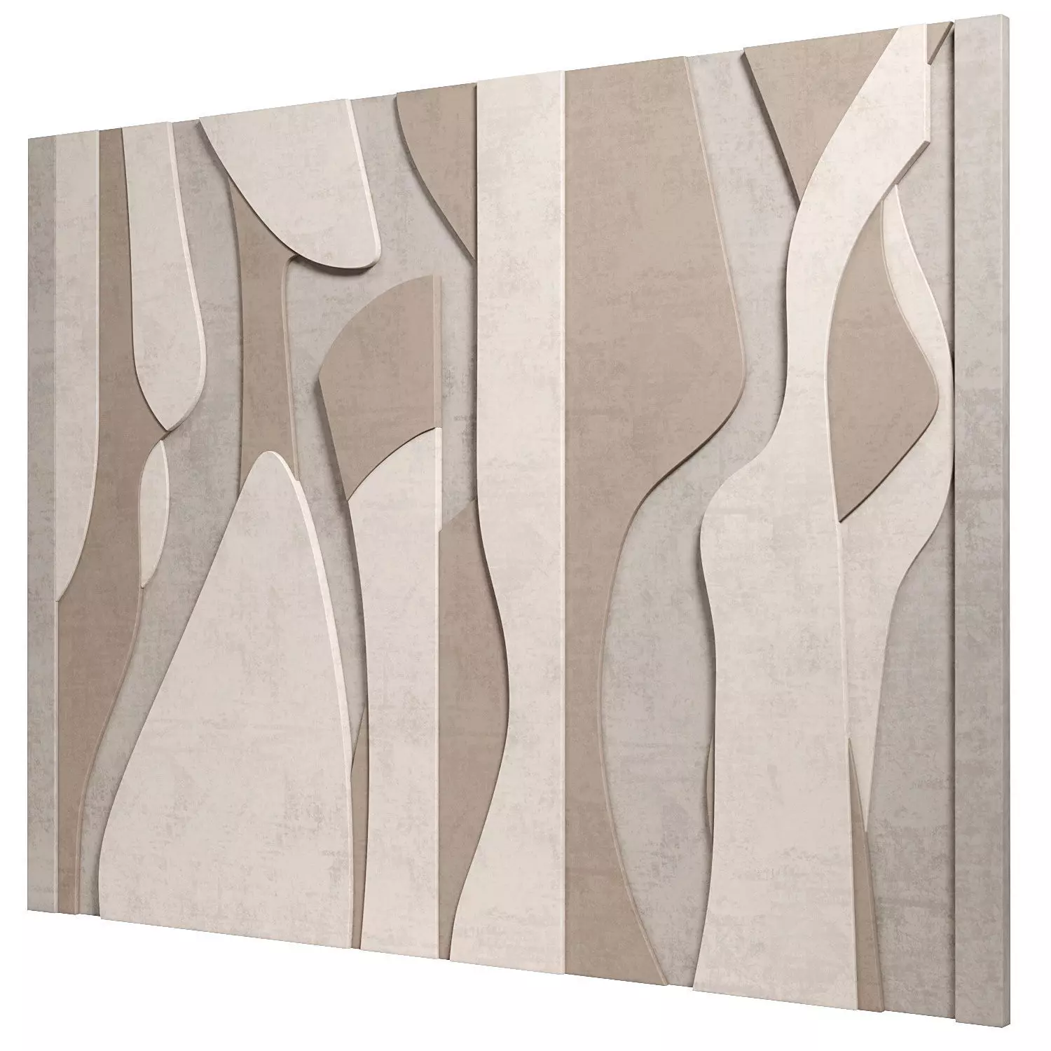 Decorativ panel wave 36 3D model_1