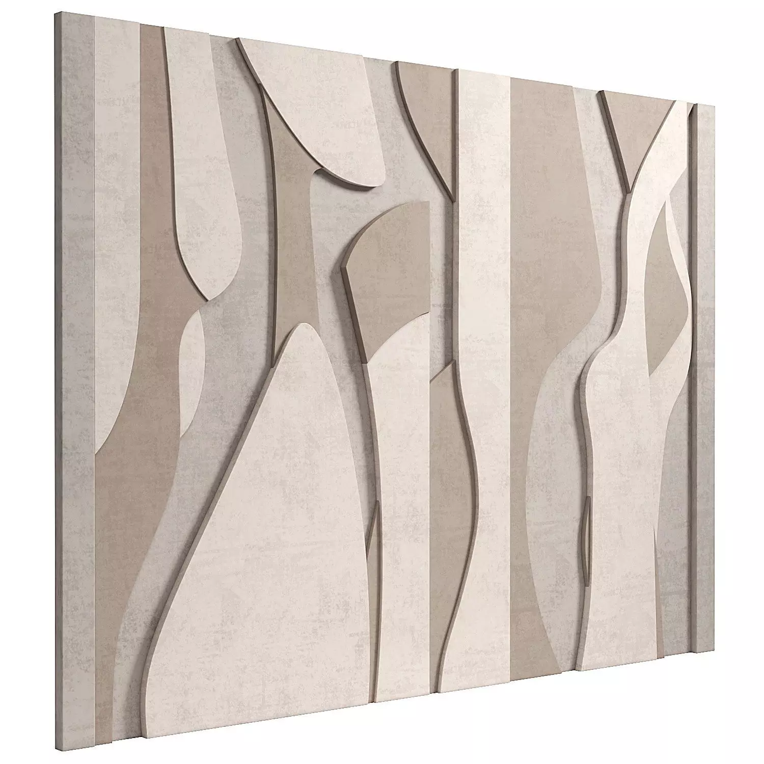 Decorativ panel wave 36 3D model_2