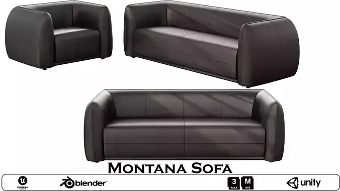 Montana Sofa - Contemporary Leather Seating