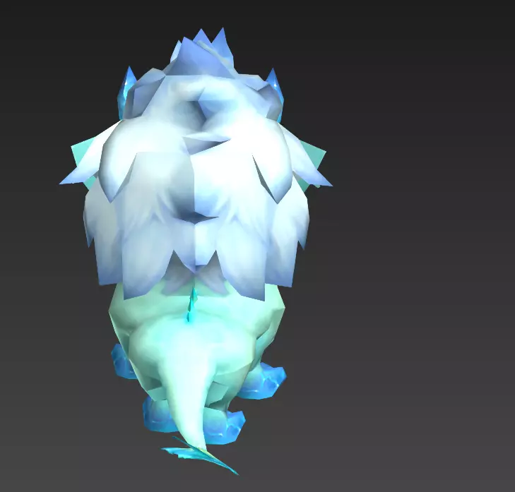 Little Nian Beast Low-poly 3D model_12