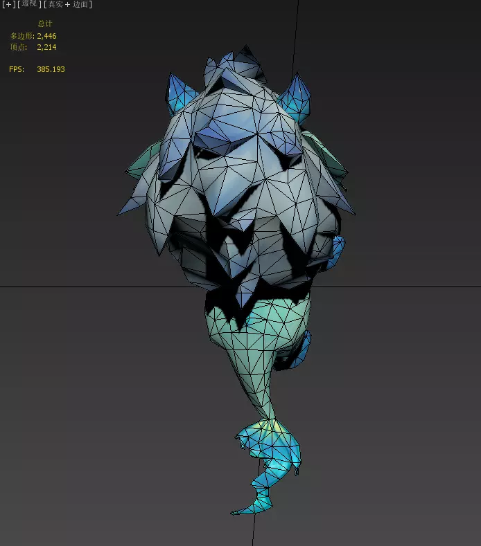 Little Nian Beast Low-poly 3D model_8