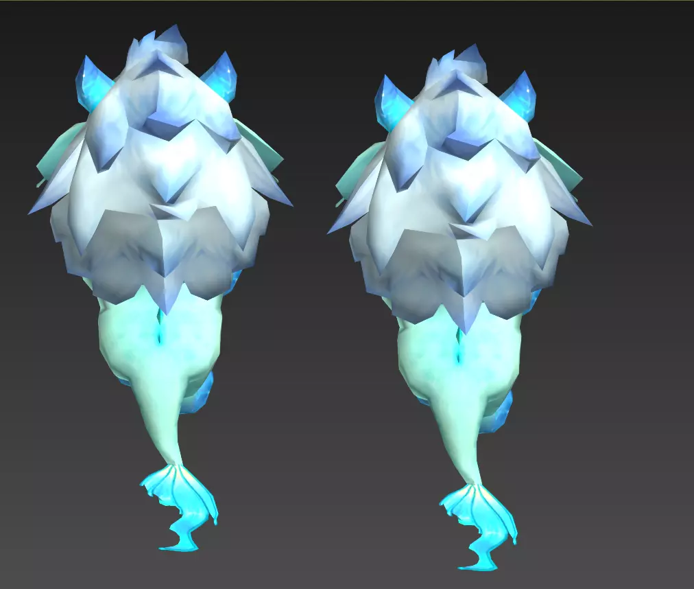 Little Nian Beast Low-poly 3D model_11