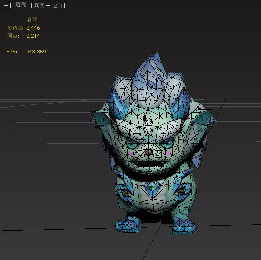 Little Nian Beast Low-poly 3D model_4