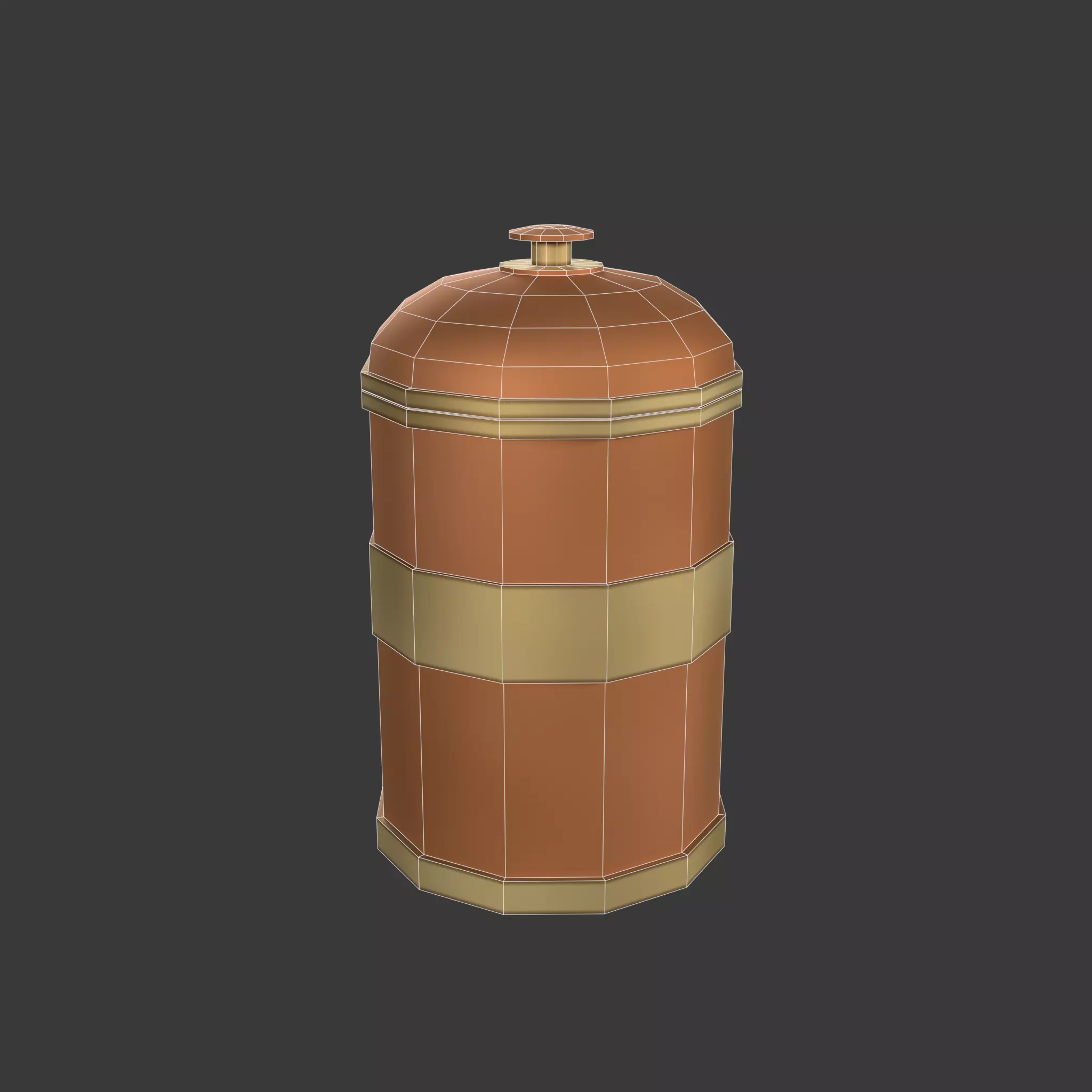 Alchemical Tubes And Jars Low-poly 3D model_14