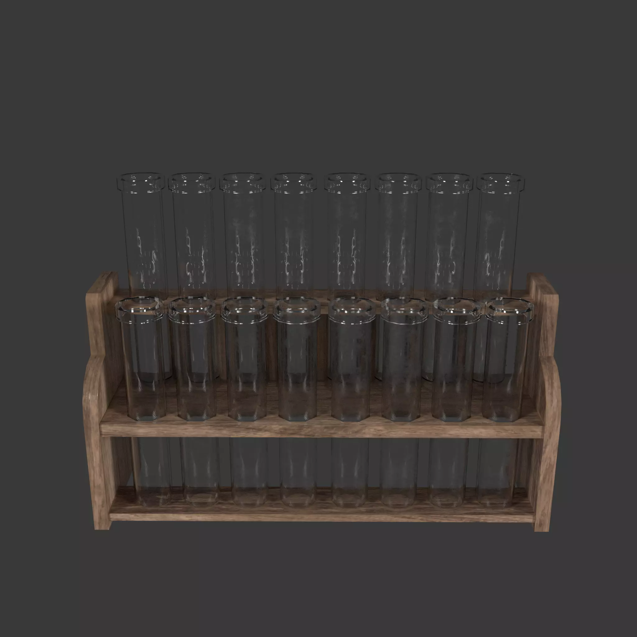 Alchemical Tubes And Jars Low-poly 3D model_1