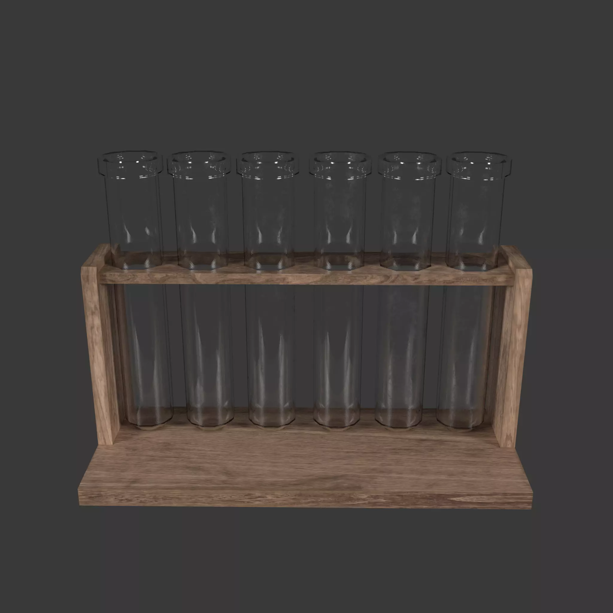 Alchemical Tubes And Jars Low-poly 3D model_21