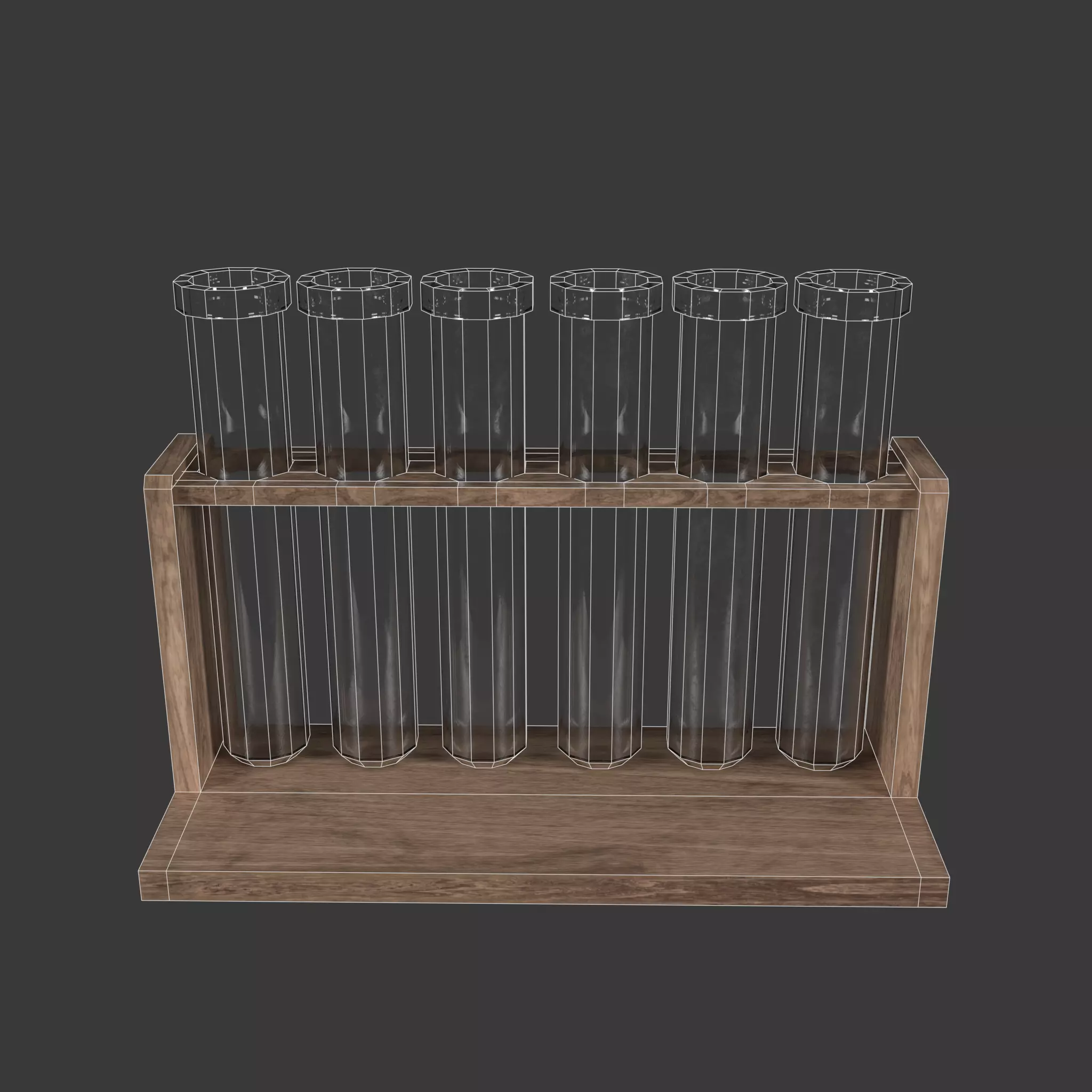 Alchemical Tubes And Jars Low-poly 3D model_22