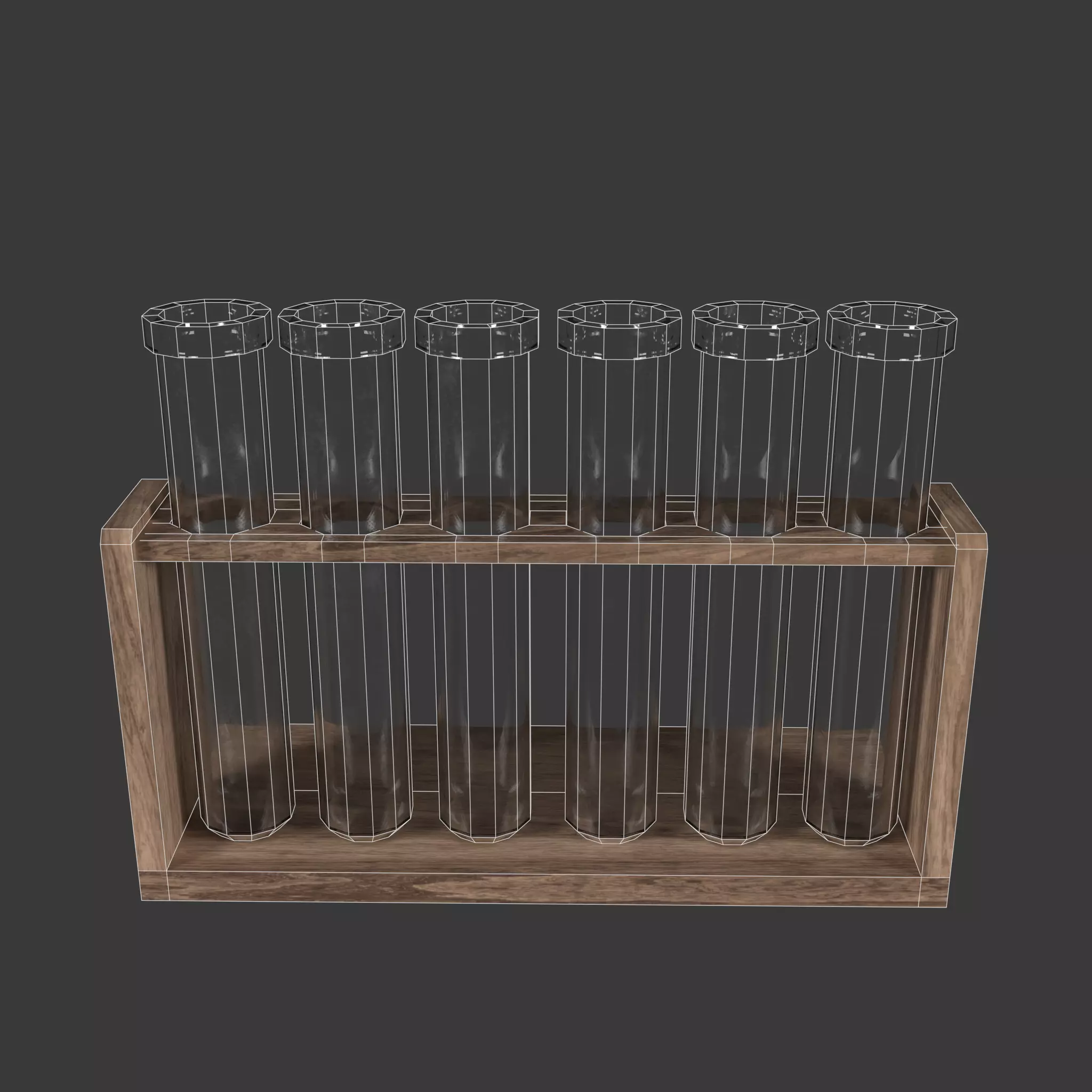 Alchemical Tubes And Jars Low-poly 3D model_24