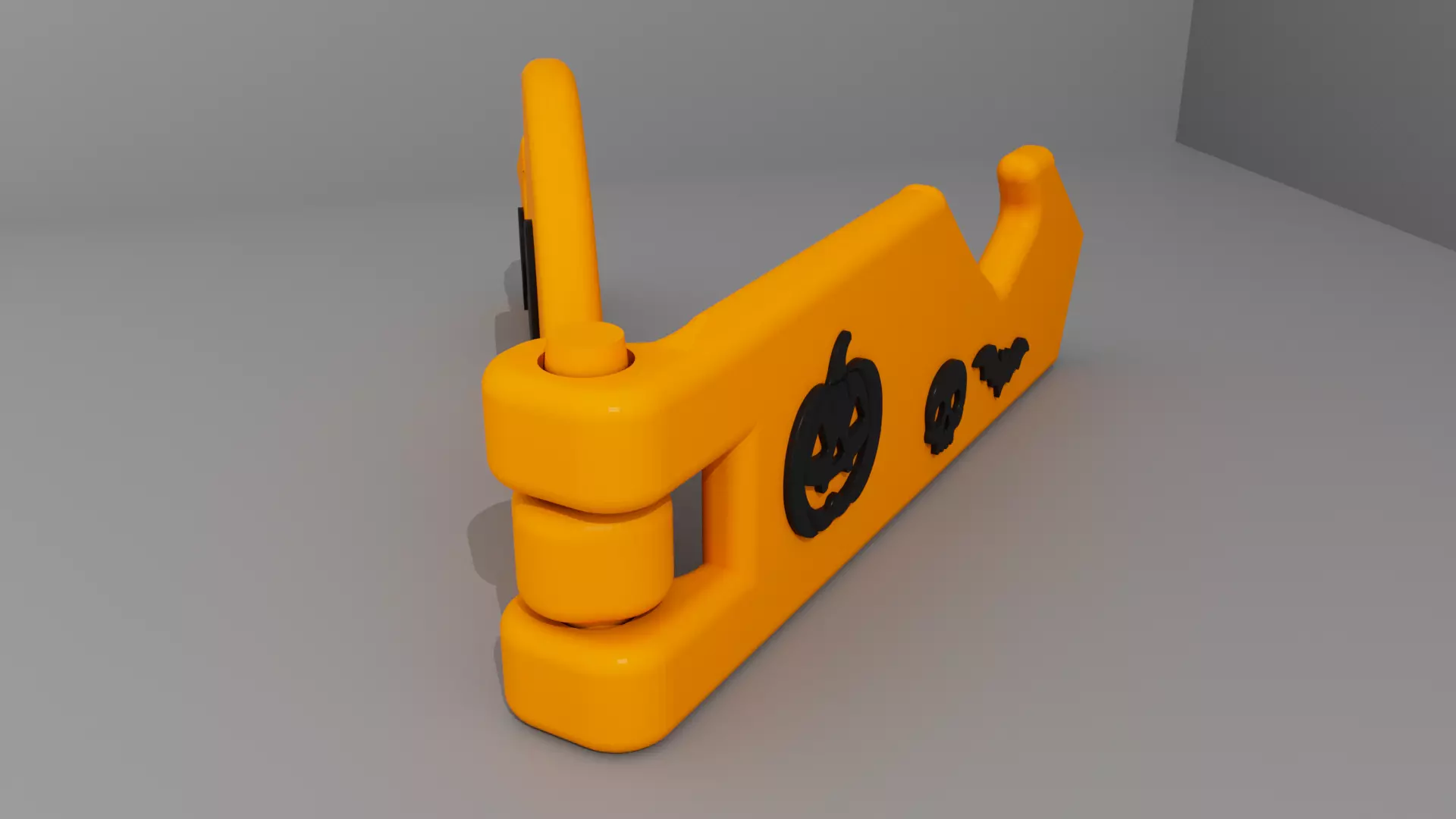 Halloween Phone Stand Support Holder 01 Low-poly 3D model_3