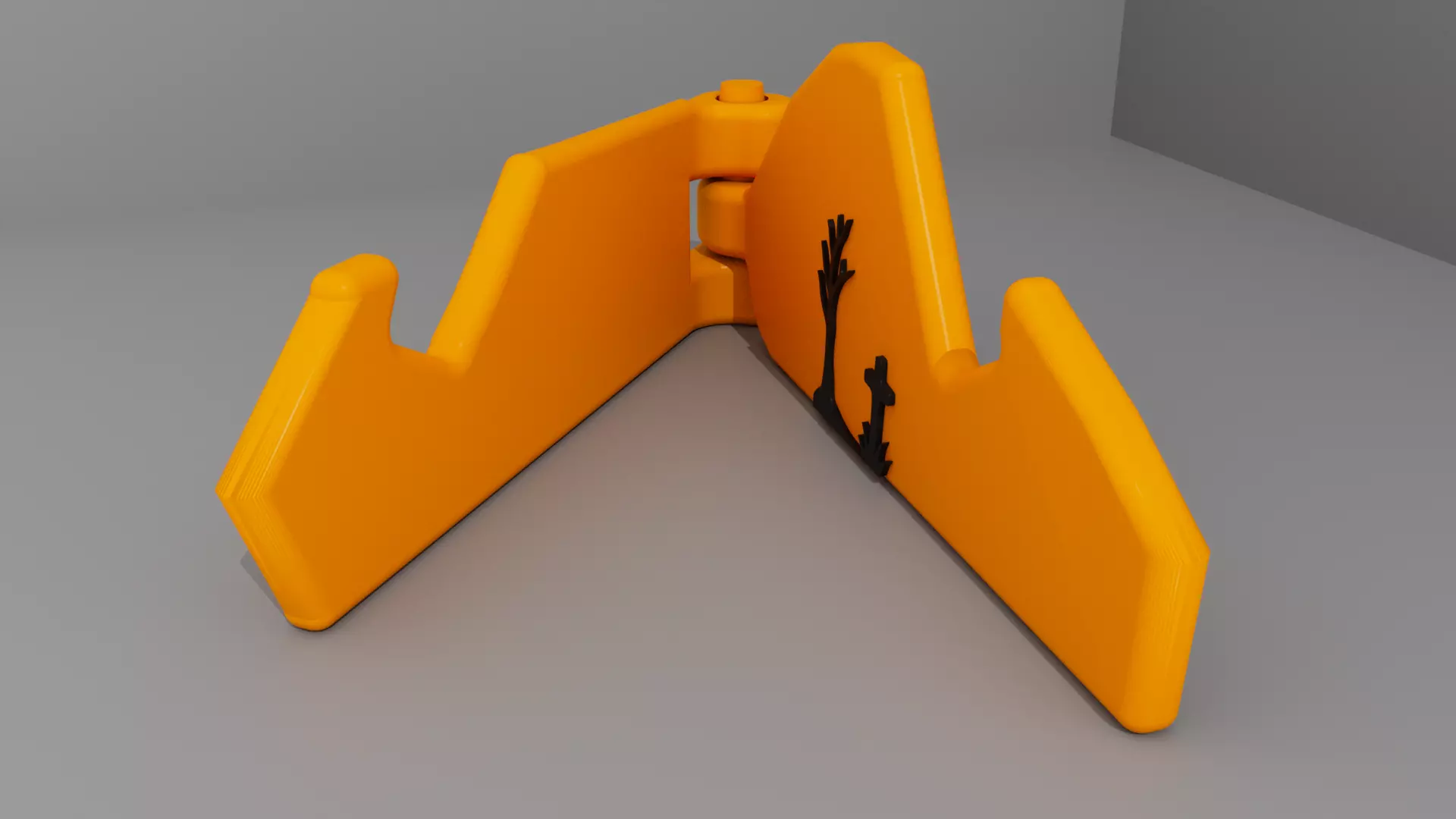 Halloween Phone Stand Support Holder 01 Low-poly 3D model_4