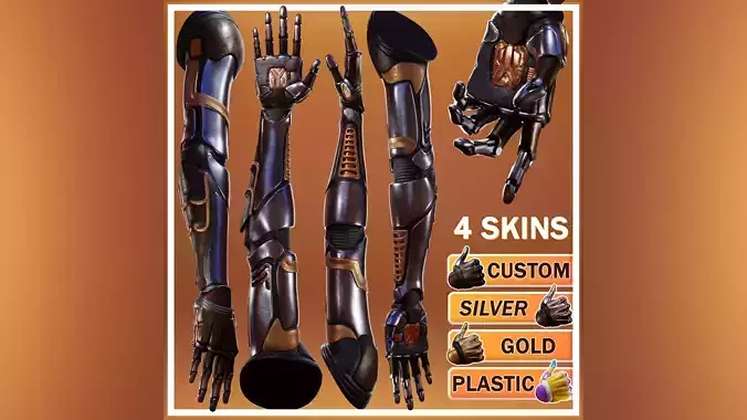 Humanoid Robot Arm 3D - Extended License