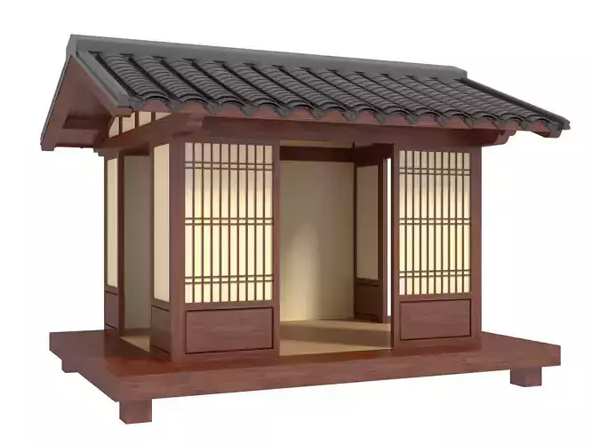 Japanese Wooden gazebo
