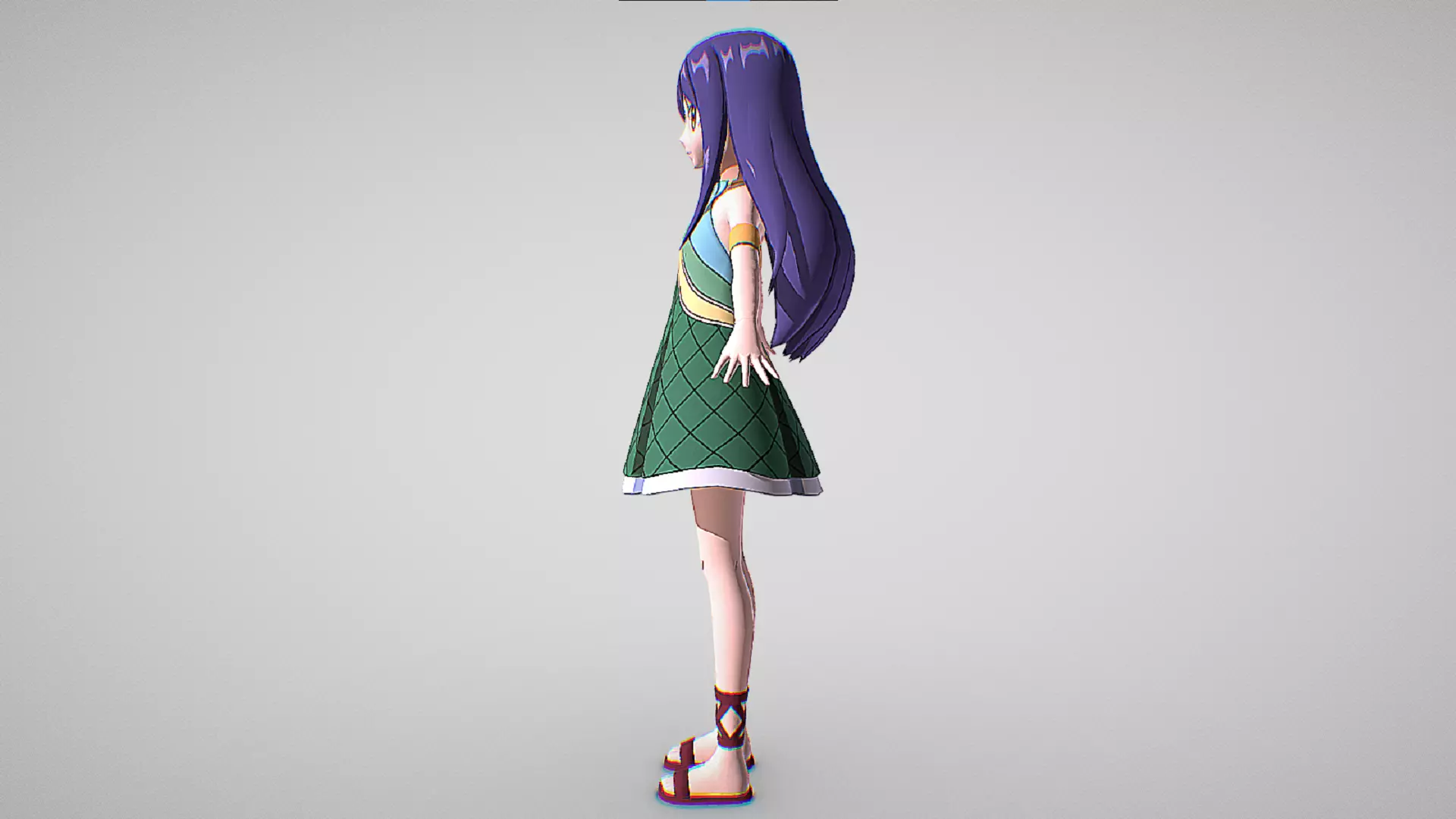 3D model Wendy Marvell - Fairy Tail - Fierce Fight VR / AR / low-poly |  CGTrader