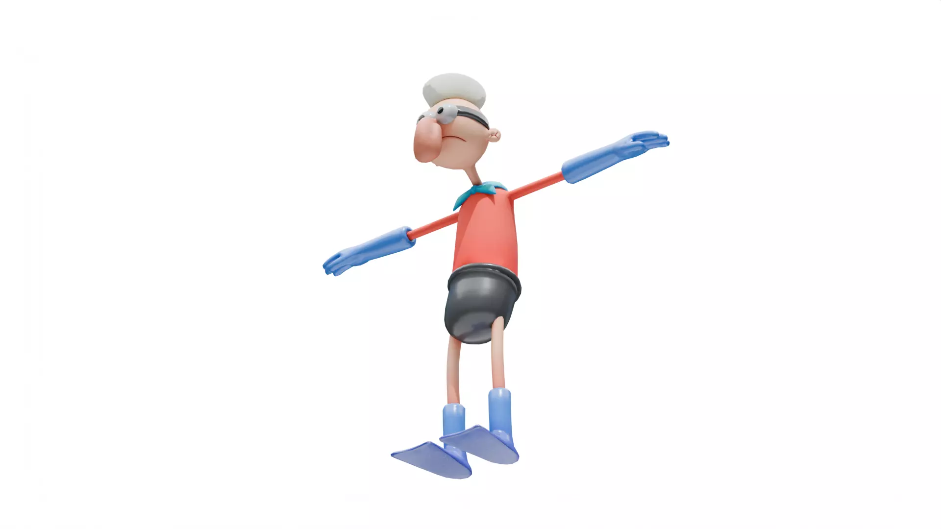 Barnacle Boy - SpongeBob Low-poly 3D model_7