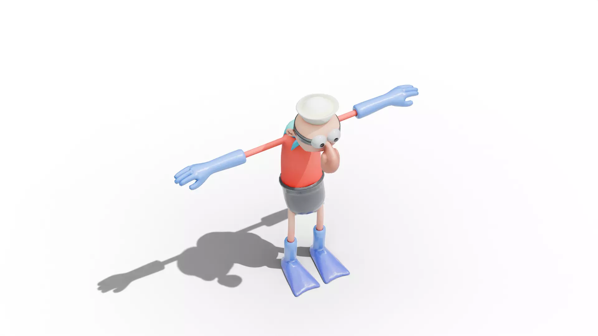 Barnacle Boy - SpongeBob Low-poly 3D model_6