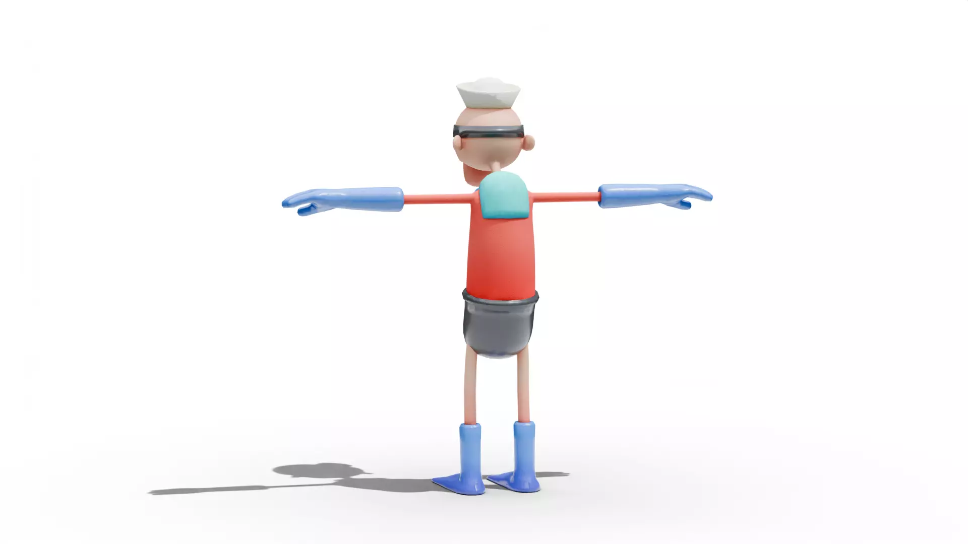 Barnacle Boy - SpongeBob Low-poly 3D model_3