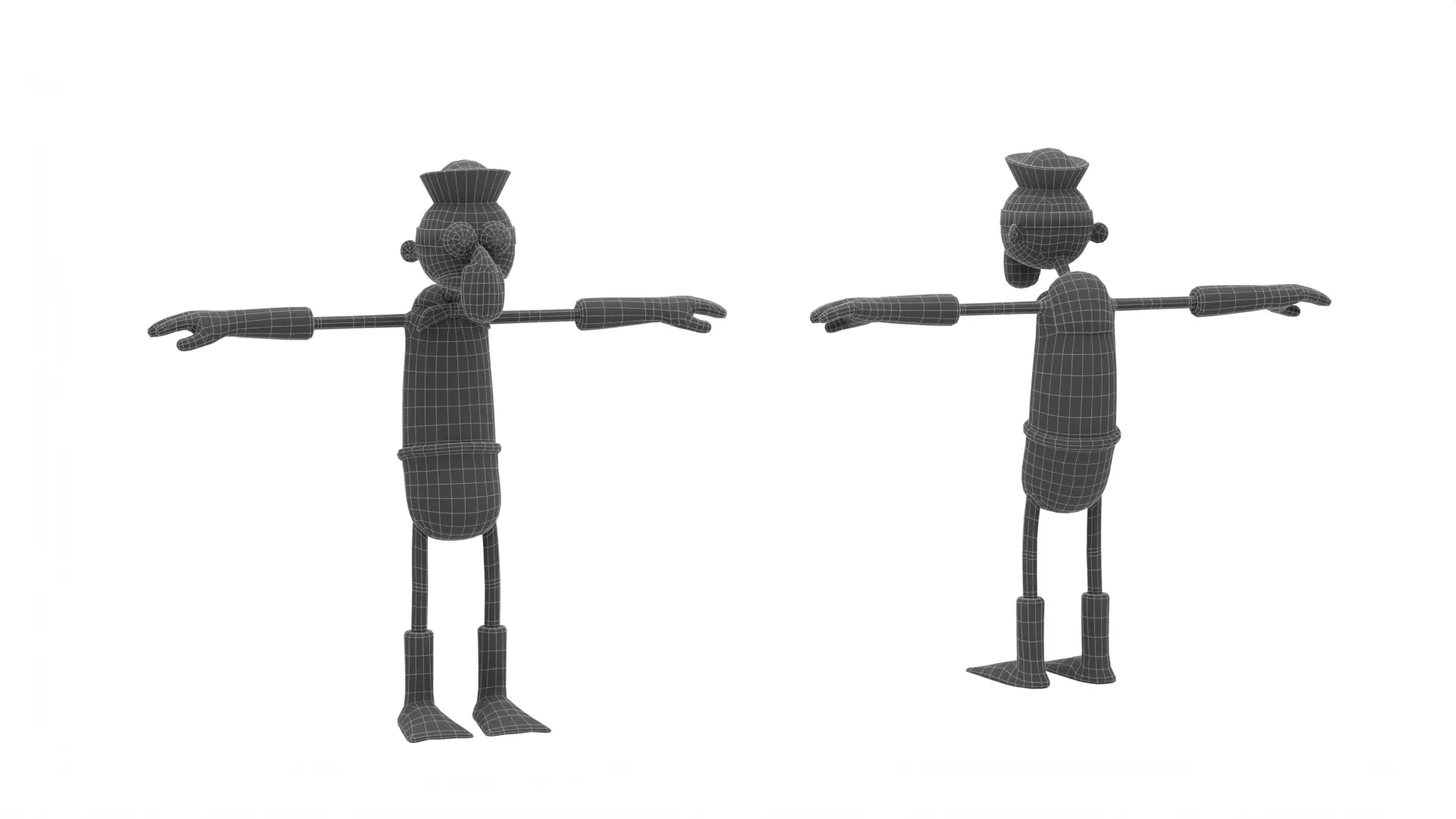 Barnacle Boy - SpongeBob Low-poly 3D model_12