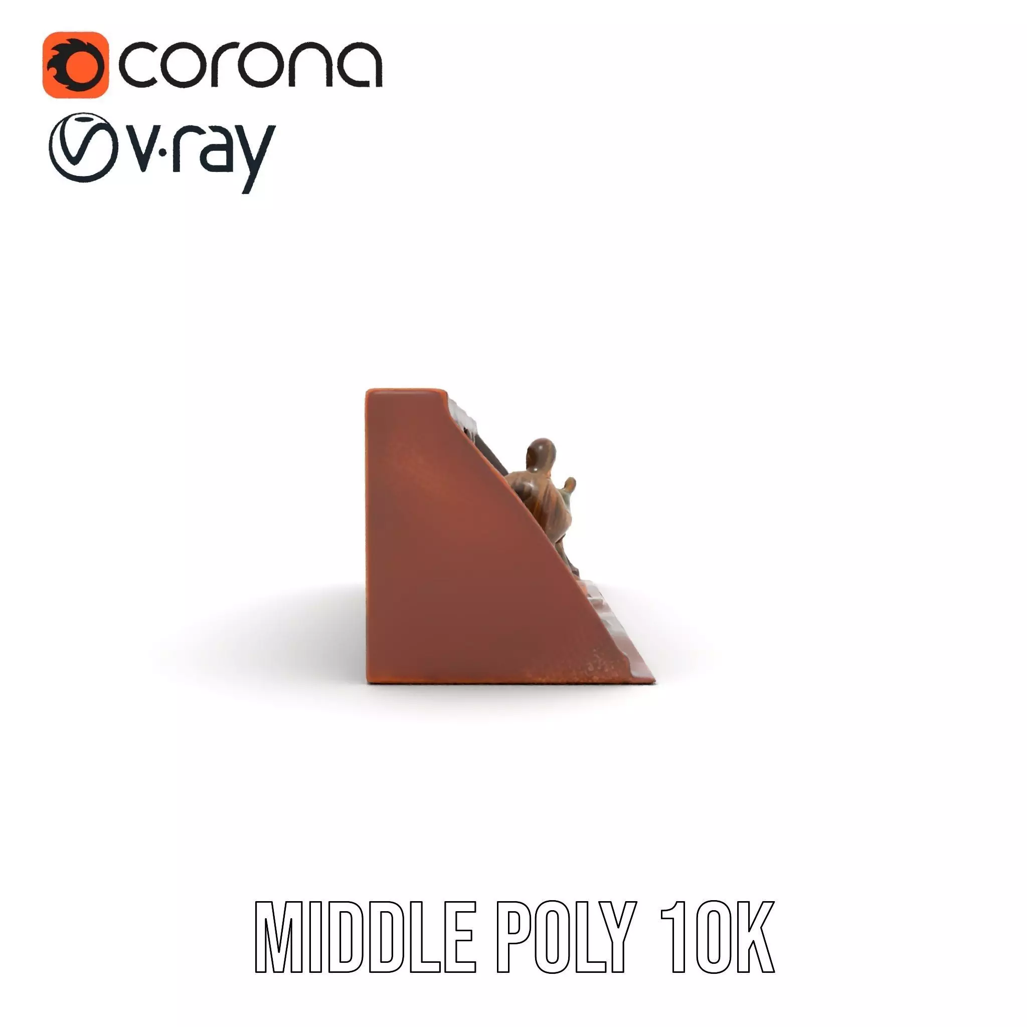 Vintage Library Diorama model pack Low-poly 3D model_5