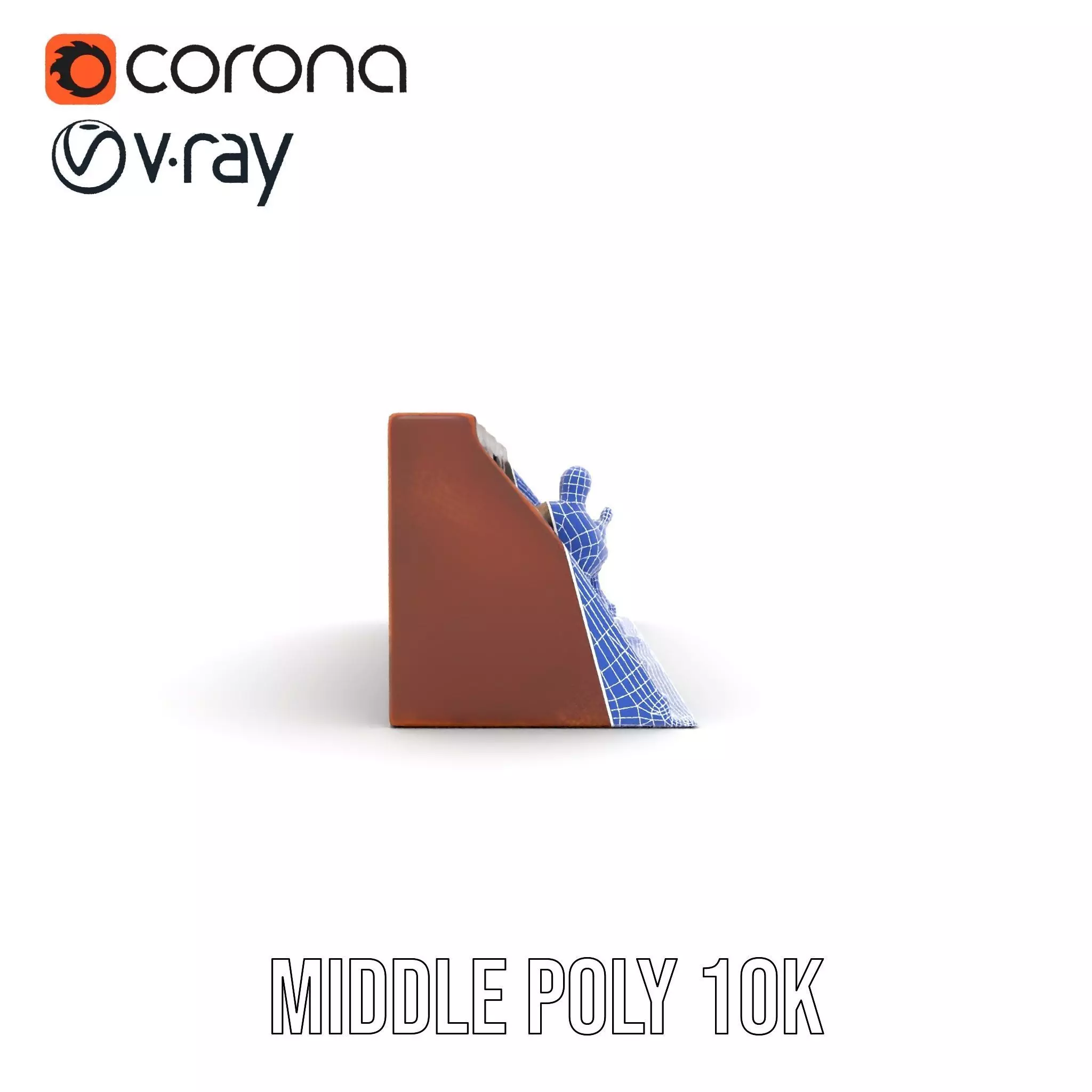 Vintage Library Diorama model pack Low-poly 3D model_30