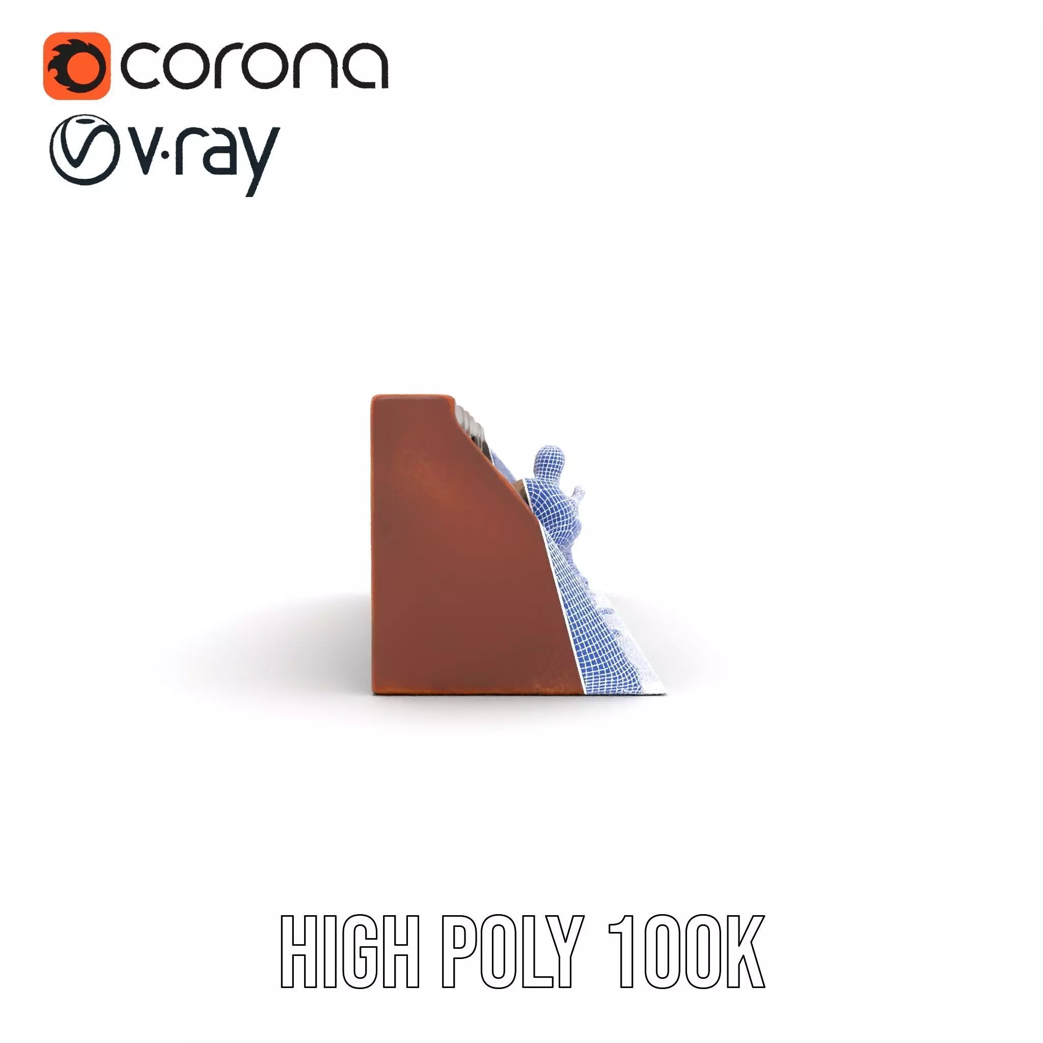 Vintage Library Diorama model pack Low-poly 3D model_26