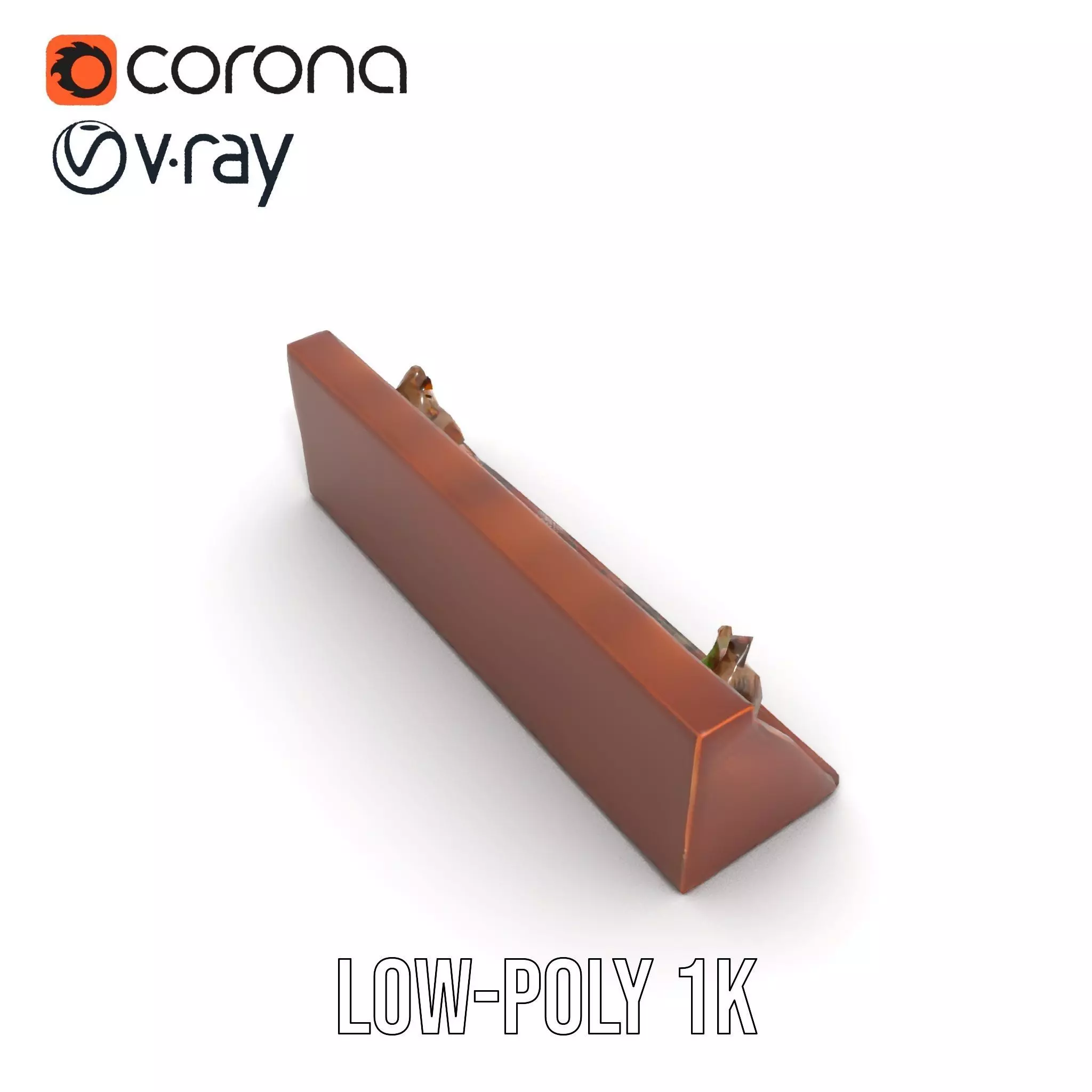 Vintage Library Diorama model pack Low-poly 3D model_22