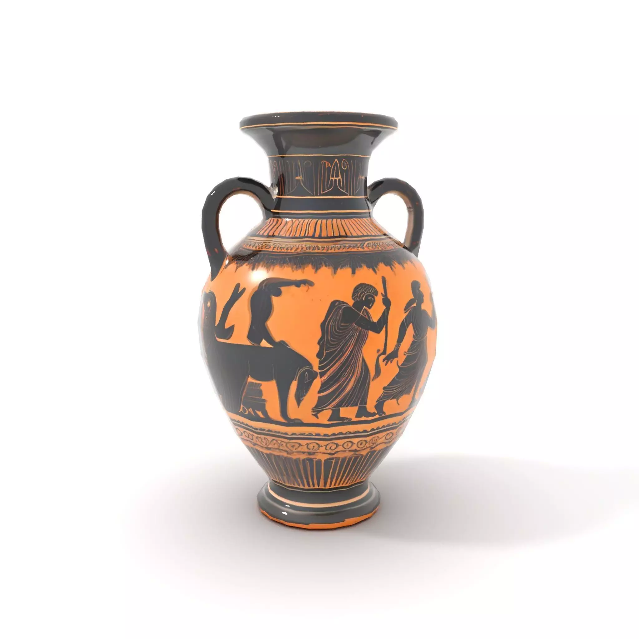Ancient Greek Vase model pack Low-poly 3D model_7