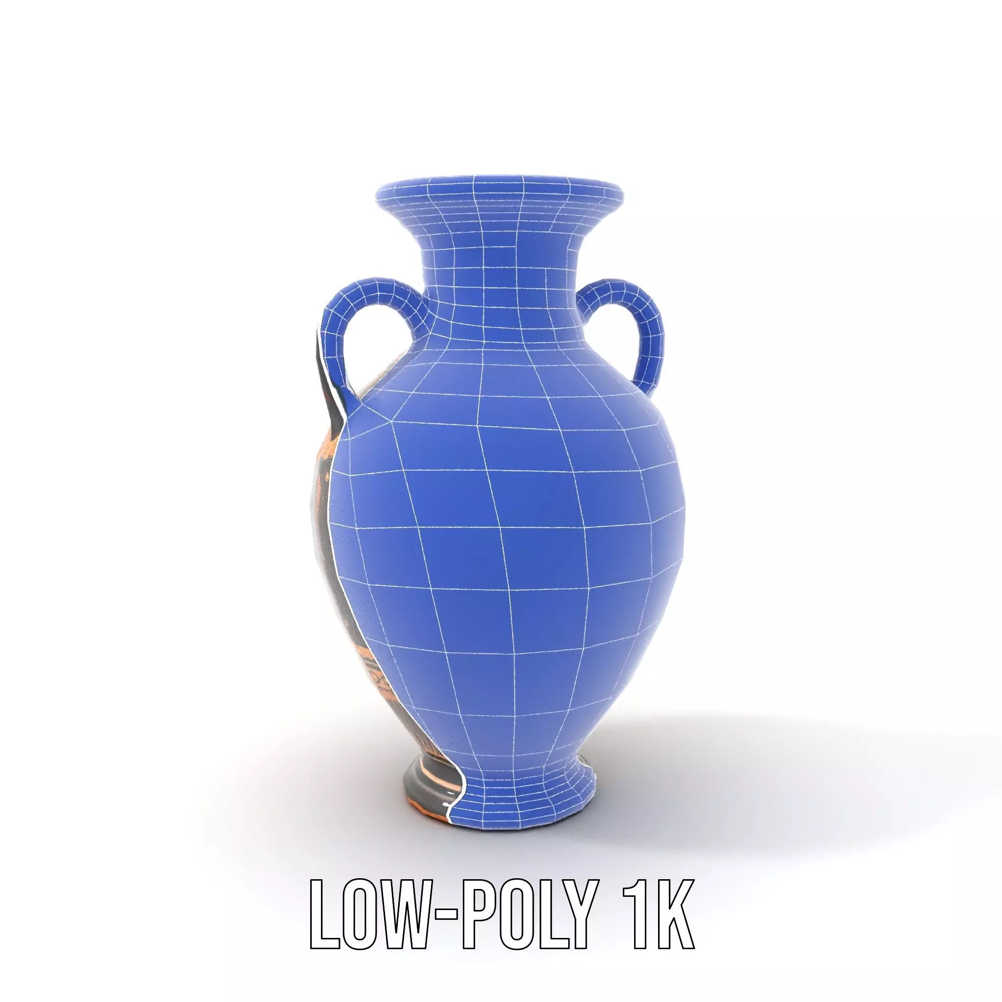 Ancient Greek Vase model pack Low-poly 3D model_12
