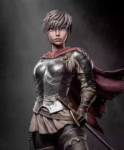 Casca Statue STL  Berserk 3D Print Model Free 3D print model