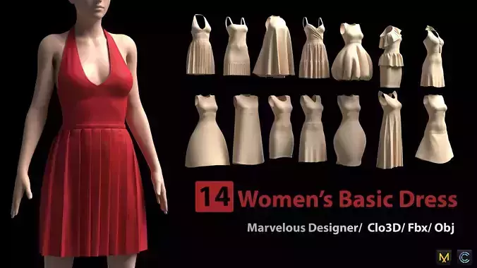 14 Womens Basic Dress