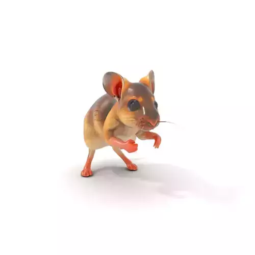 Adorable Mouse Companion model pack Low-poly 3D model