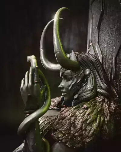 Lady Loki STL  Goddess of Mischief Marvel  3D Print Model Free 3D print model