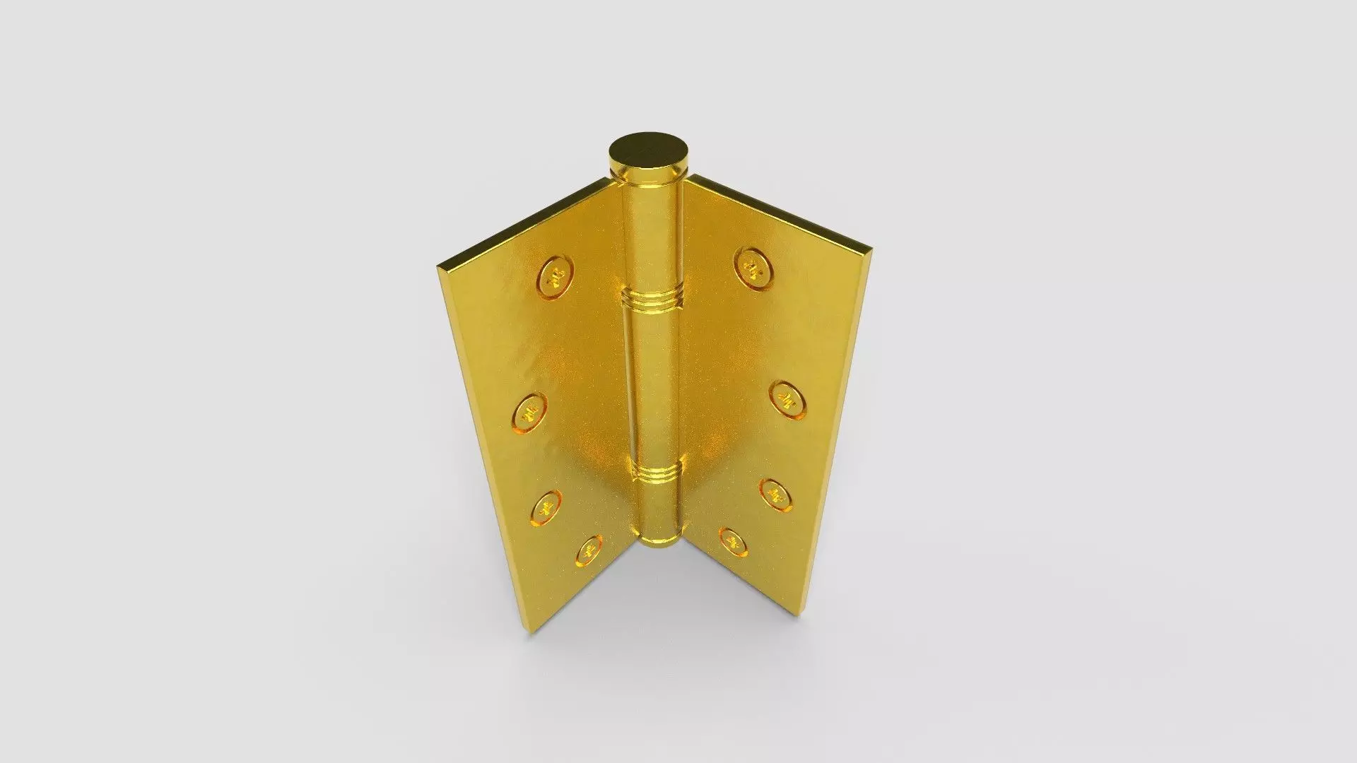 Door Hinges CG3 3D model_1