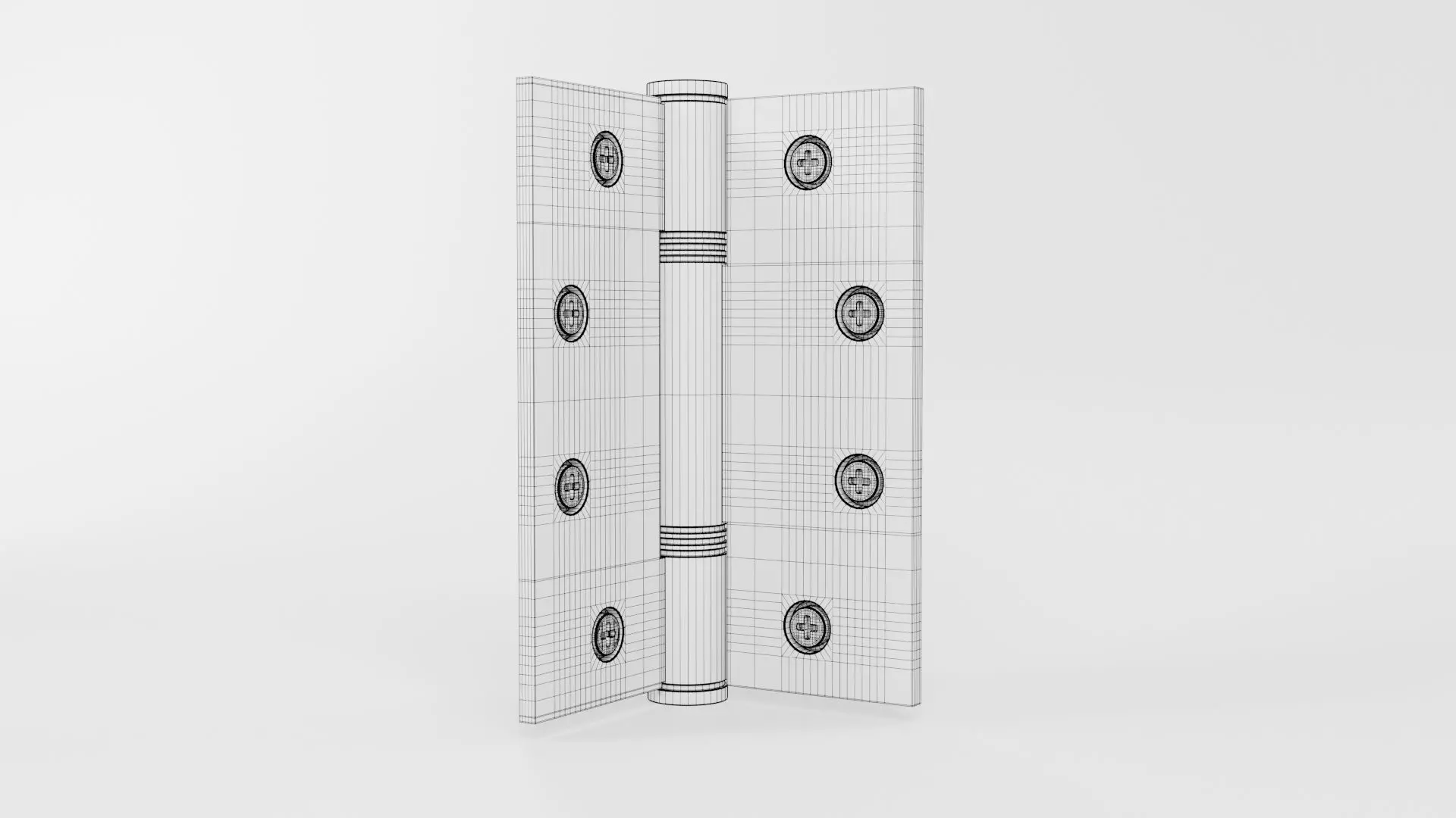 Door Hinges CG3 3D model_5