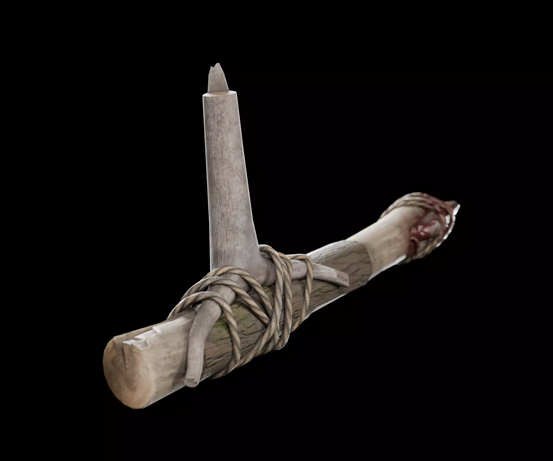 Scrap melee weapon set Low-poly 3D model_7