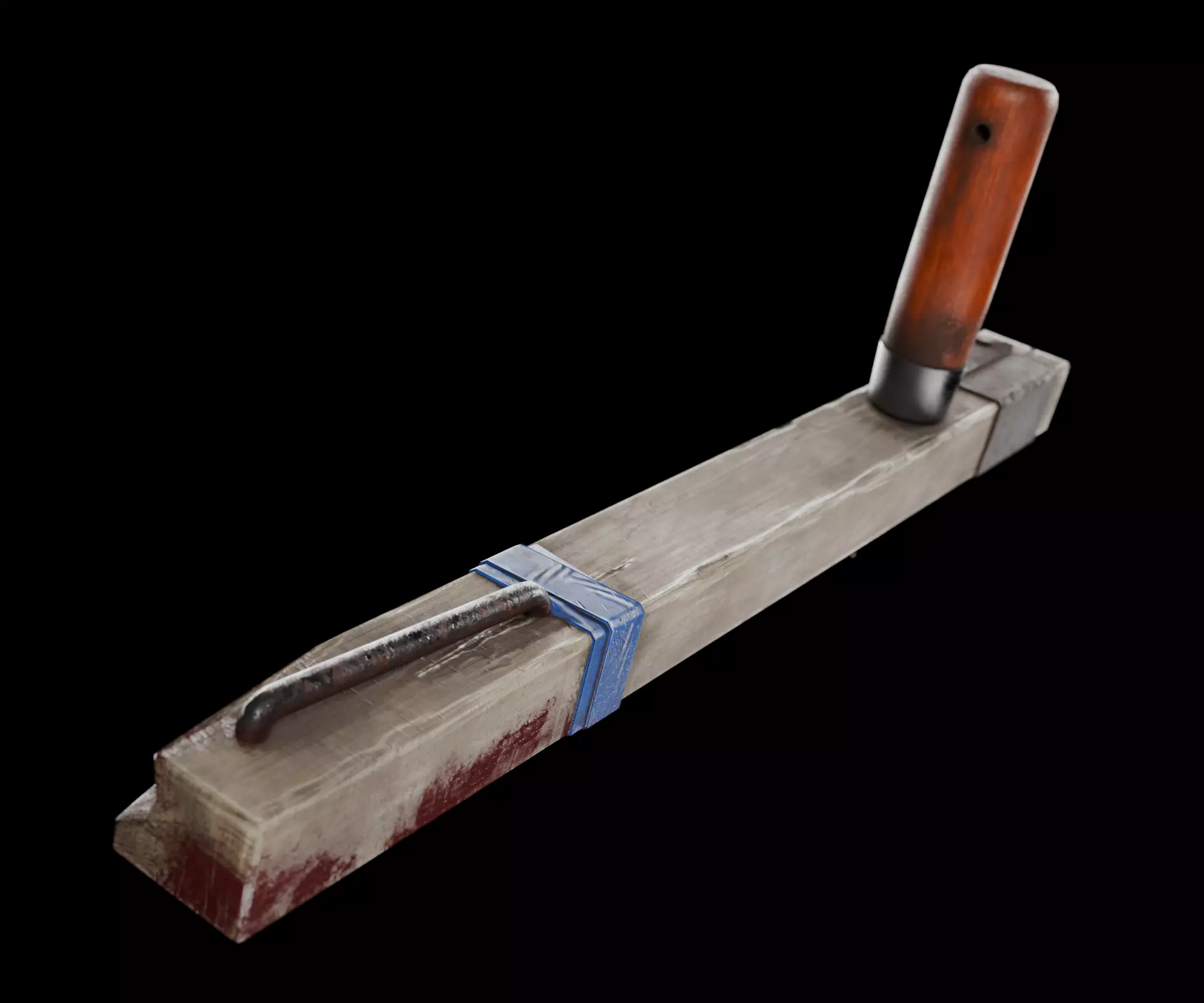 Scrap melee weapon set Low-poly 3D model_6