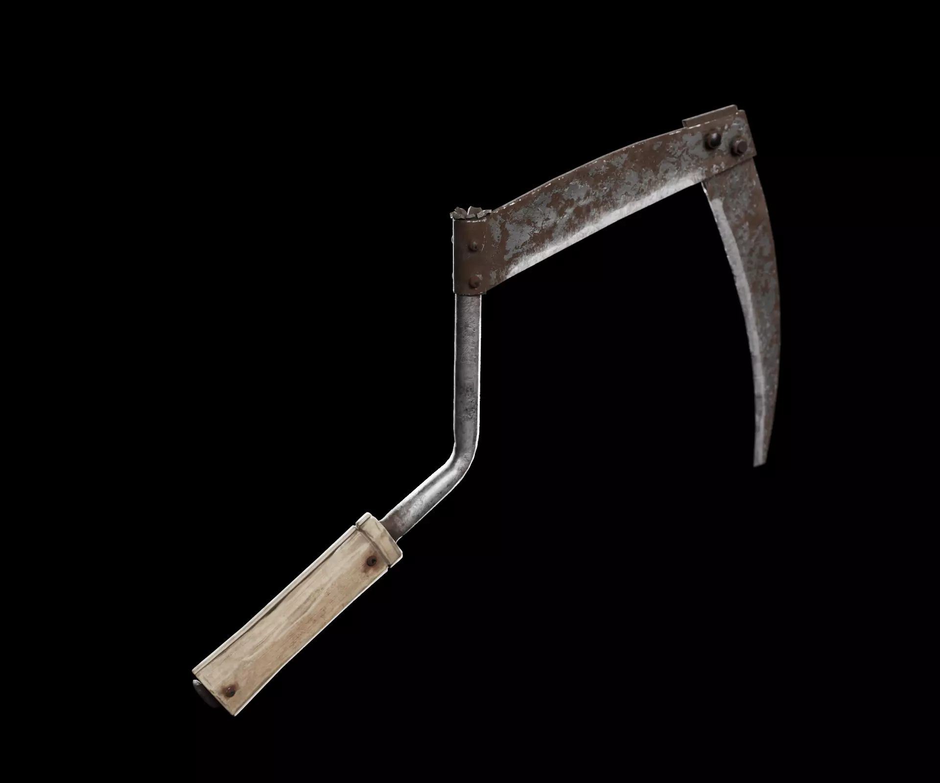 Scrap melee weapon set Low-poly 3D model_5